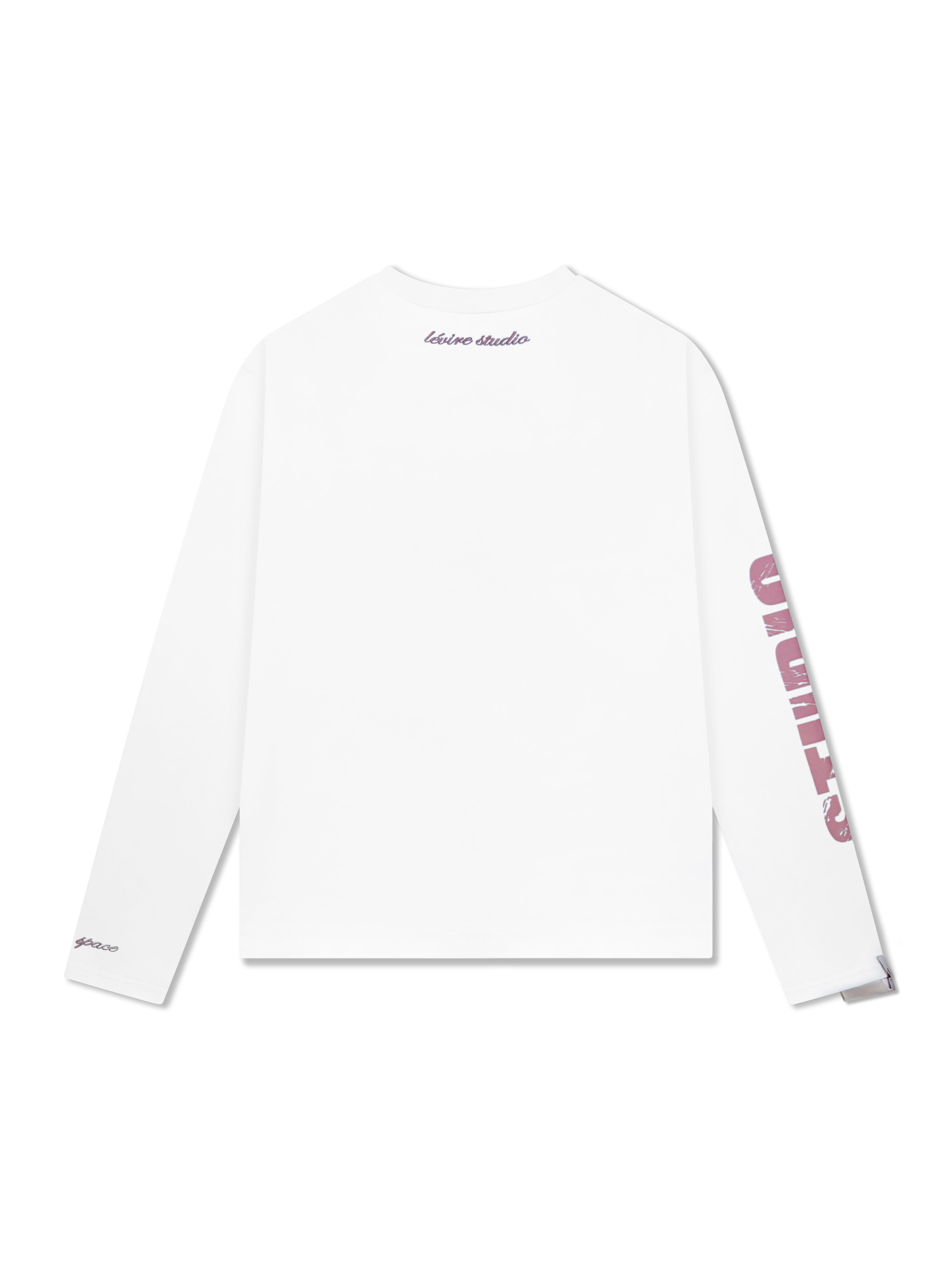 Signature Studio Longsleeve - White Pink