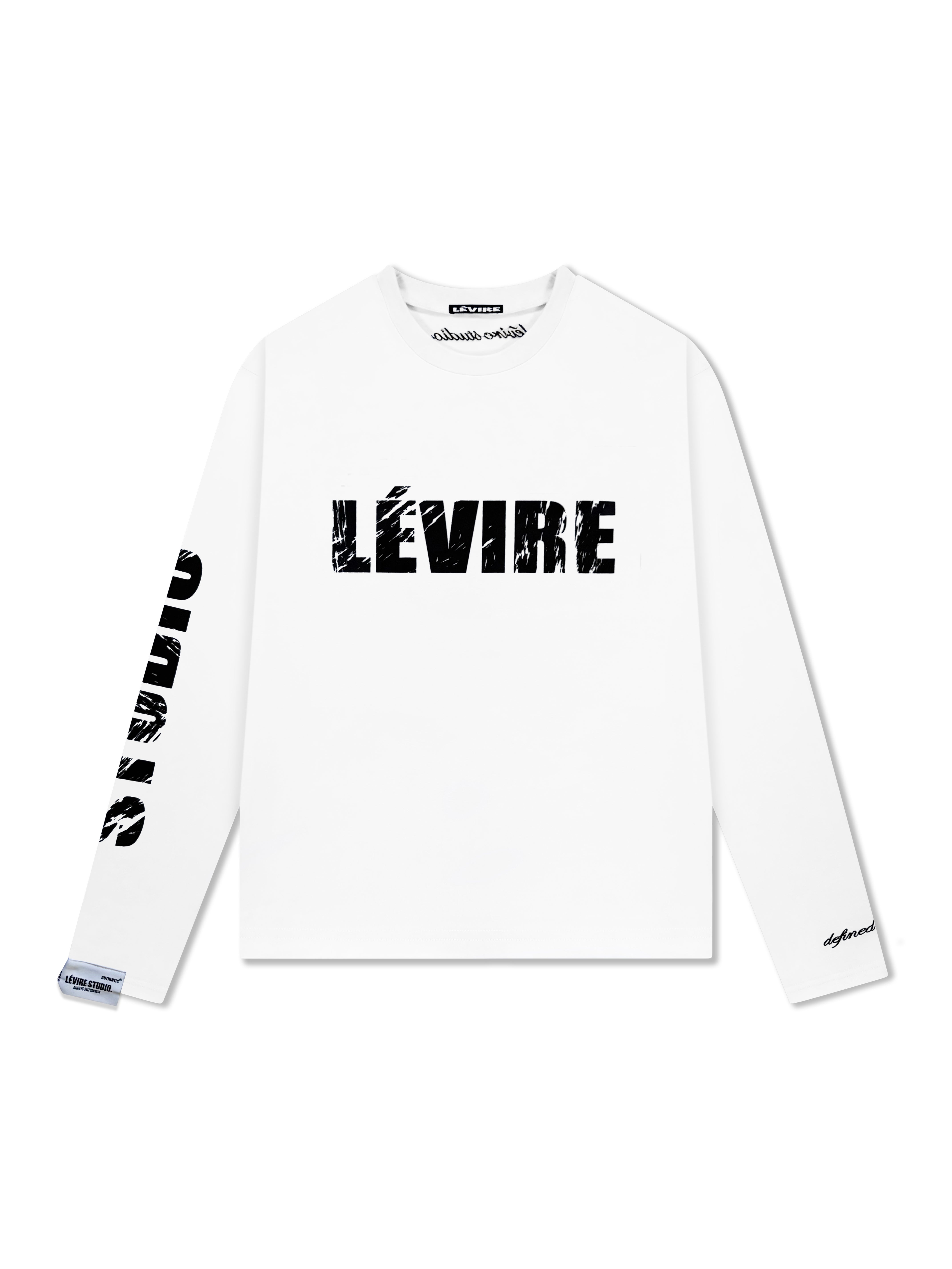 Signature Studio Longsleeve - White Black